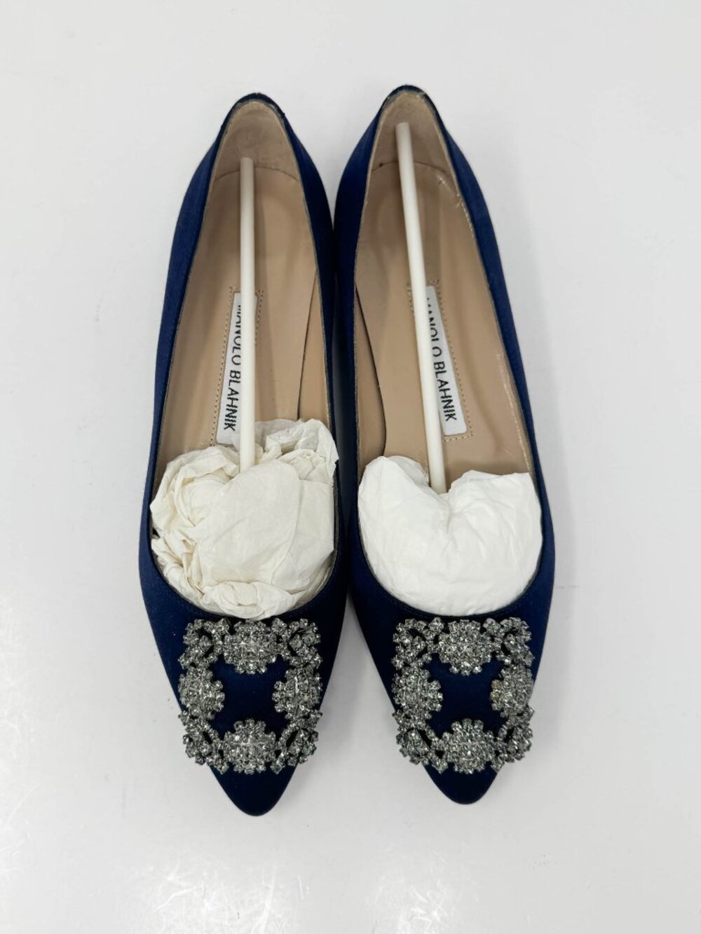 Manolo Blahnik Navy Blue